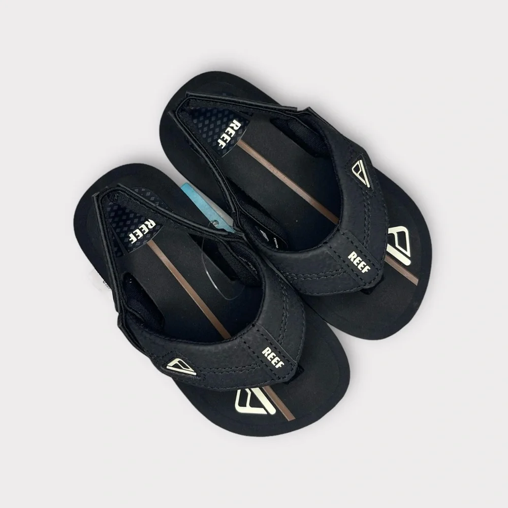 Reef Little Shaper Black Sandals